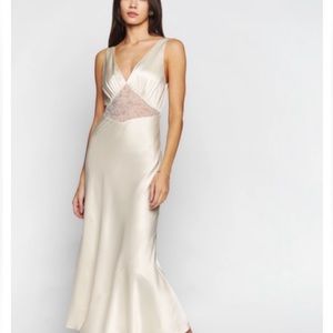 Reformation inara silk dress size small